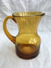Amber glass serving jug