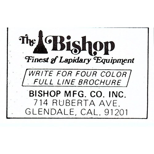 Bishop mfg lapidary - bishop, co