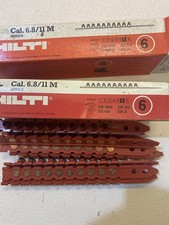 Hilti Cal. 6.8/11M  cartridges No.6  box of 10 red strips of 10 caps