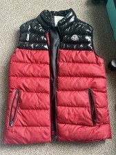 Moncler Red and Black Gillet
