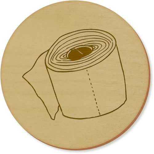Toilet paper coaster - paper', /