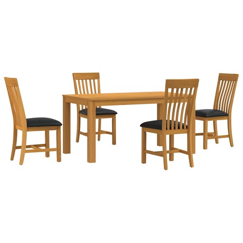 Dining set solid oak wood - set,