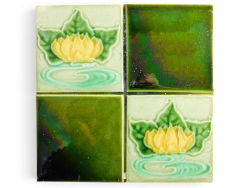 Antique tile washstand - antique,