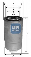 Fuel filter for JEEP