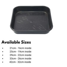 Premium Square Plant Pot Saucer Tray drip Hydroponics flower houseplant garden