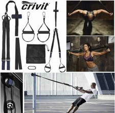 Crivit Sling Trainer Fitness Bands Suspension Sling Trainer with Door Anchor NEW