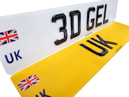 Gel number plates - gel,