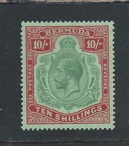 Bermuda 1924 10s green - bermuda, &