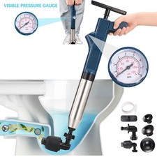 Powerful Toilet Plunger High Pressure Drain Blaster Unblocker Blockage Remover