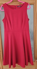W (BHS) Red Skater Dress Size