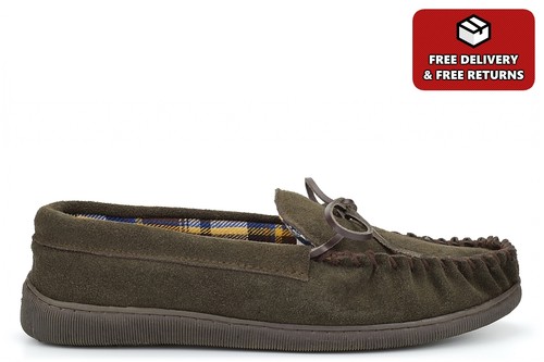 Mens real suede moccasin - mens,