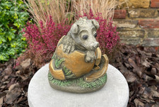 Concrete dinosaur sculpture Stone dragon figurine Outdoor wildlife ornament Gift