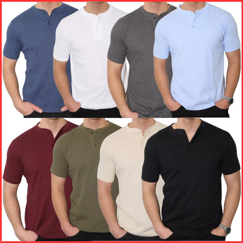 Mens henley shirt plain - henley,