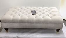 Footstool Coffee Table Chesterfield Design Deep Buttons Handmade DoubleTop Bench