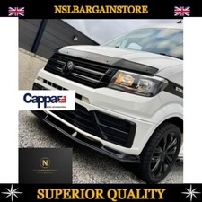 VW CRAFTER 2017+GLOSS BLACK BONNET WIND DEFLECTOR PROTECTOR BONNET GUARD CAPPAFE