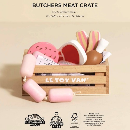 Toy van butchers meat - van,