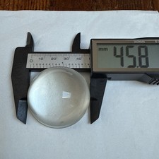 SMALL VINTAGE GLASS PROJECTOR LENS…PIANO CONCAVE