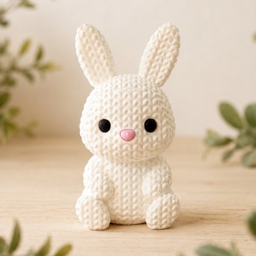 White rabbit figurine gift - figurine,,