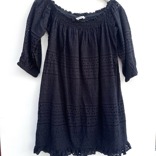 Zara basic black broderie - basic,