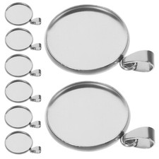 20 Pcs Round Pendant Trays