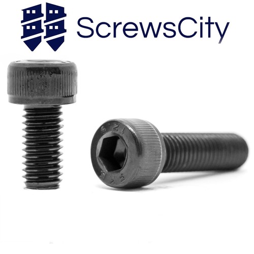 Black cap head screws - black,