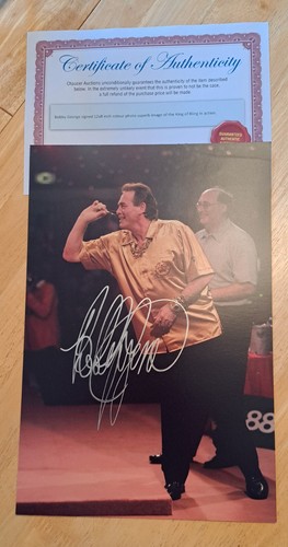 Darts bobby george - bobby, signed