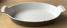 Le Crueset , Brown Enamel Over Iron, Au Gratin Casserole Pan, No 28