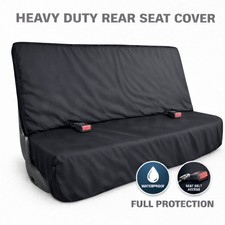 Rear Seat Cover Black Heavy