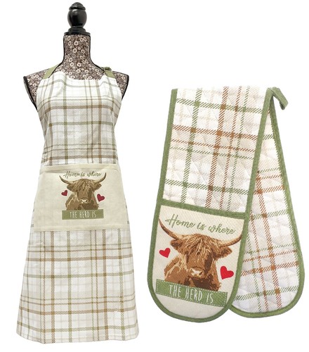 Highland cow double oven - highland,
