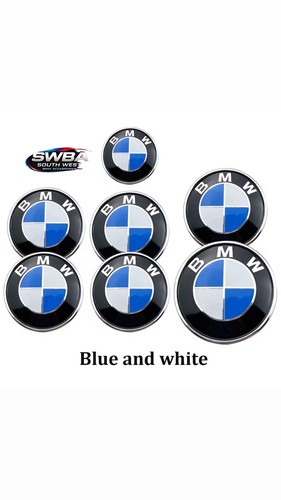 Bmw badge set blue white - bmw,
