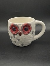 Beautiful Ornate Owl Design Ceramic Mug - 4 inches Rim - Lovely Gift - Free P&P