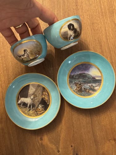 Two cups and saucers - , meissen