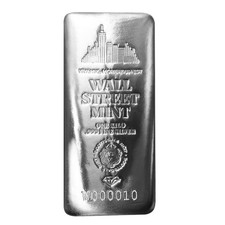 1 Kilo .999 Silver Bar Wall