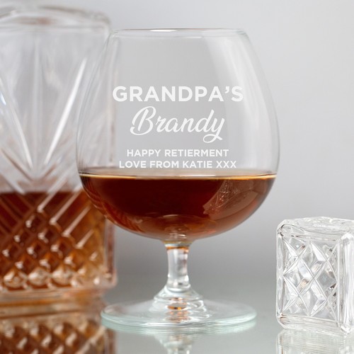 Personalised large brandy - personalised,