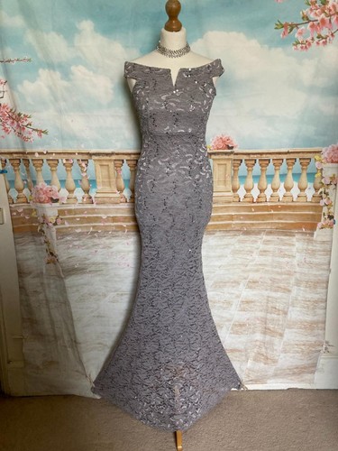 Quiz maxi dress grey sequin - quiz,
