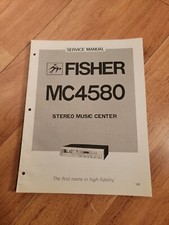 Fisher MC 4580 Stereo System Service Manual
