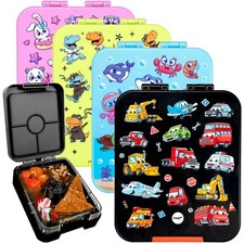 Fringoo Kids Bento Lunch Box Leak-Proof 650ml Capacity 4 Compartments BPA-Free