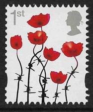 GB 2015 sg3717 1st Poppy Great