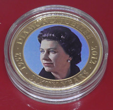 Diamond Jubilee One Dollar Cook Islands Coin Queen Elizabeth II Beaton Portrait