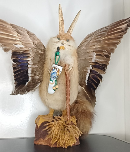 Vintage wolpertinger blue - "vintage",