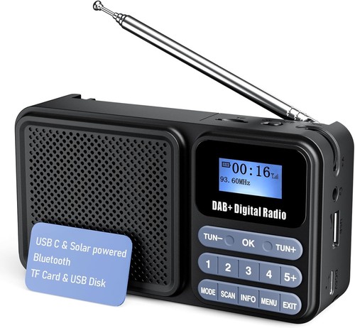 Gallypek portable dab radio - dab,