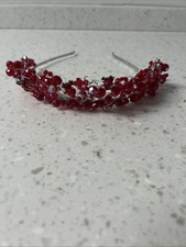Gorgeous Swarovski Crystal Red Tiara. Absolutely Lovely Perfect Condition