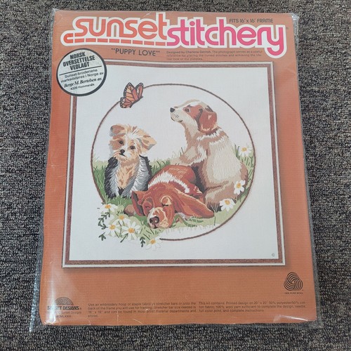 Sunset stitchery puppy love - stitchery,