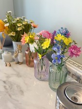 NEXT Multi Artificial Bright Flowers -Set Of 3 - Easter 🐣 Spring 🌼