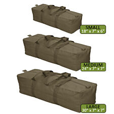Canvas Tool Bag Army Olive Green Travel Camping Vintage Style DIY Kit Storage