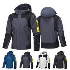 Mens Jacket Coat Winter Warm Hooded Waterproof Windproof Outdoor Hiking Work