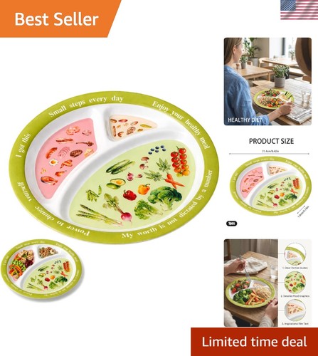 Portion control plate - plate, for