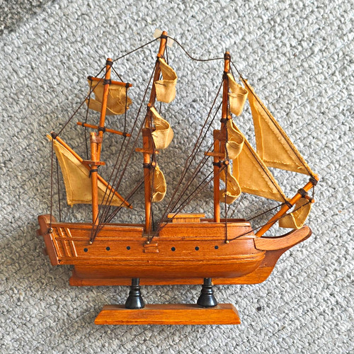 Wooden sailing ship model - wooden,