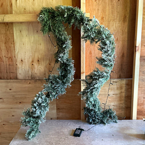 Artificial green pine snowy - pine,