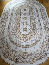 Vintage cotton lace tablecloth - vintage,